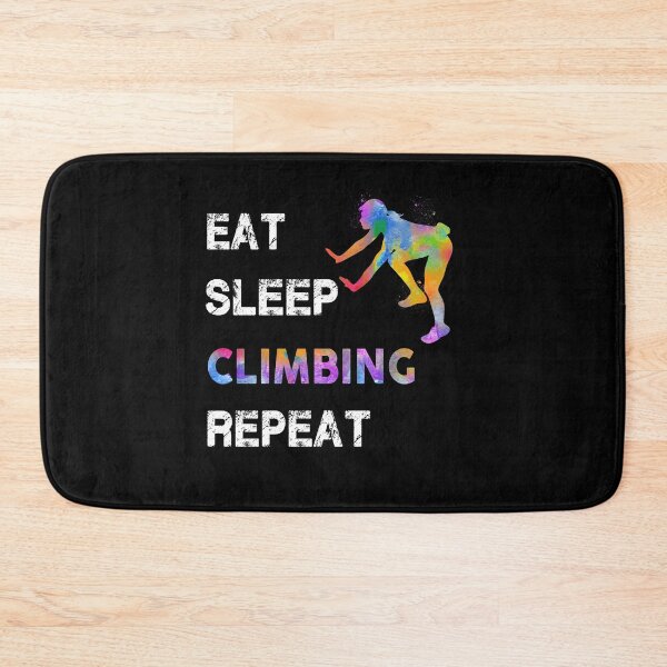 Item preview, Climbing Eat Sleep Repeat Watercolor designed and sold by MobertsonArt.