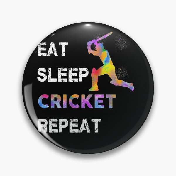 Item preview, Cricket Eat Sleep Repeat Watercolor designed and sold by MobertsonArt.