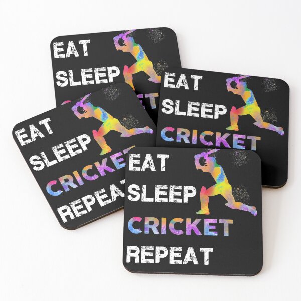Item preview, Cricket Eat Sleep Repeat Watercolor designed and sold by MobertsonArt.