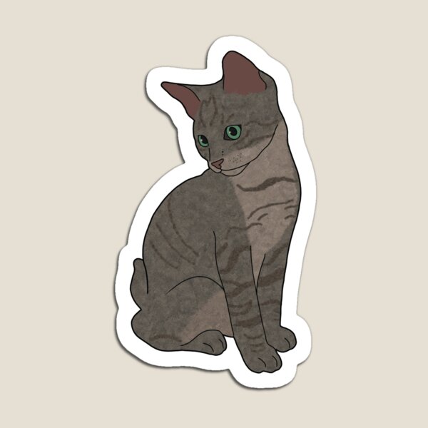 Aperçu de l'œuvre Chat Pin-Up - Chaton tigré gris créée et vendue par katkarynd.