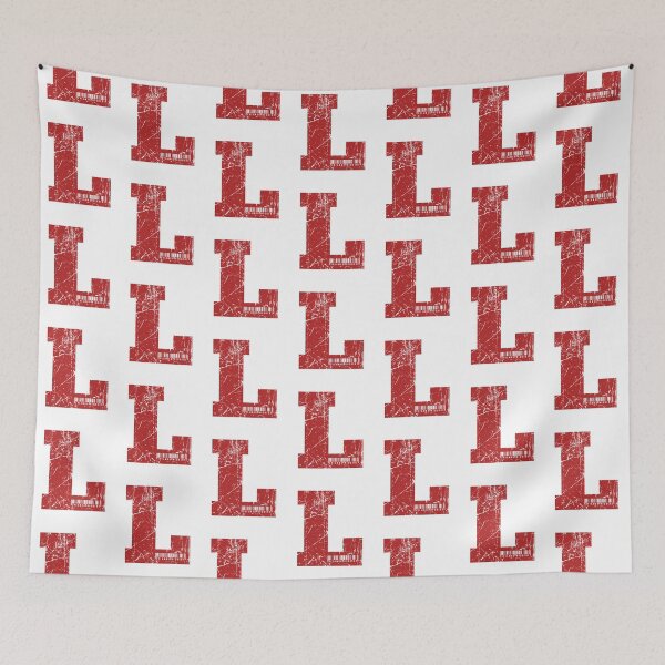 Item preview, Red Grunge Monogram Letter "L" I Am Unique designed and sold by SunnyStreet.