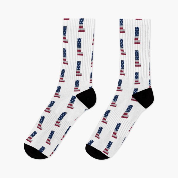 Item preview, US Flag Monogram Letter "L" 4th July Stars Stripes designed and sold by SunnyStreet.