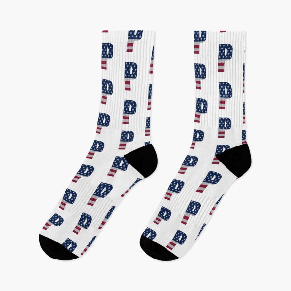 Item preview, US Flag Monogram Letter "P" 4th July Stars Stripes designed and sold by SunnyStreet.