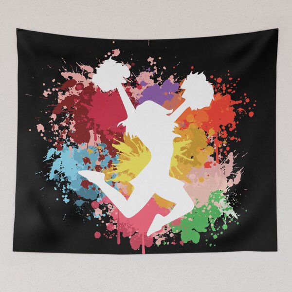 Item preview, Cheerleading Illustration Art designed and sold by MobertsonArt.