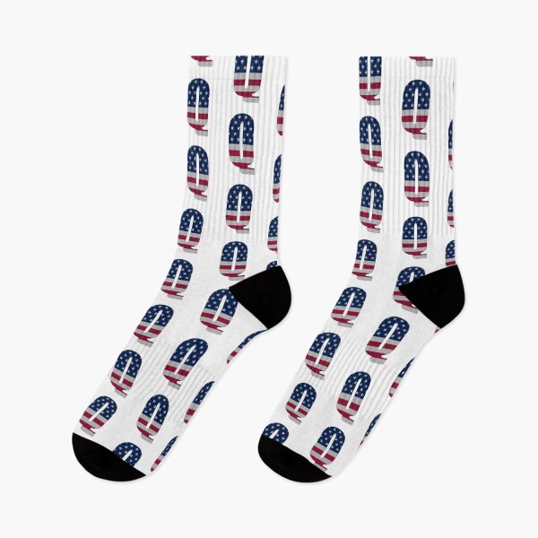Item preview, US Flag Monogram Letter "Q" 4th July Stars Stripes designed and sold by SunnyStreet.