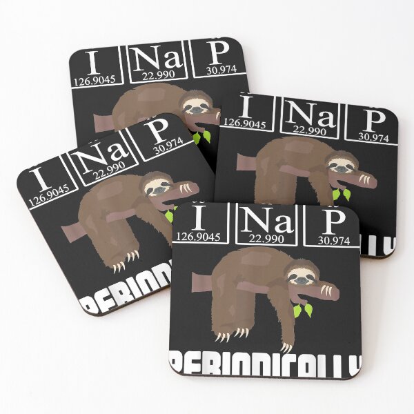 Item preview, I Nap Periodically Sloth Lover Chemistry Lazy Sloth designed and sold by ToriMoriarty.