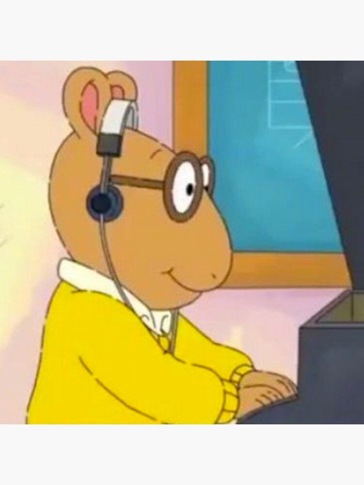 "headset off ears meme" Sticker for Sale by ScribblePOP Redbubble