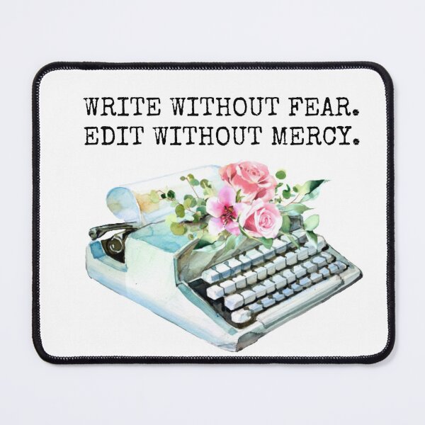 Item preview, Write Without Fear Edit Without Mercy | Blue Vintage Typewriter designed and sold by KarolinaPaz.