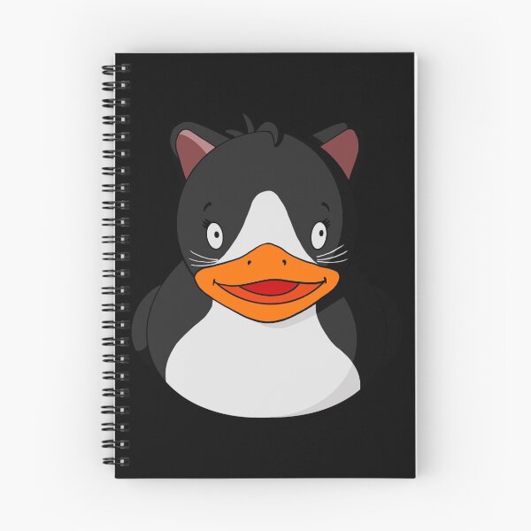 Item preview, Black and White Tuxedo Cat Rubber Duck designed and sold by Alisha Ober Designs.