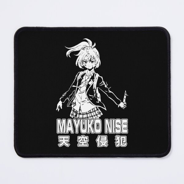 Item preview, Graphic Mayuko Nise character anime black and white designed and sold by ViniciusAze8970.