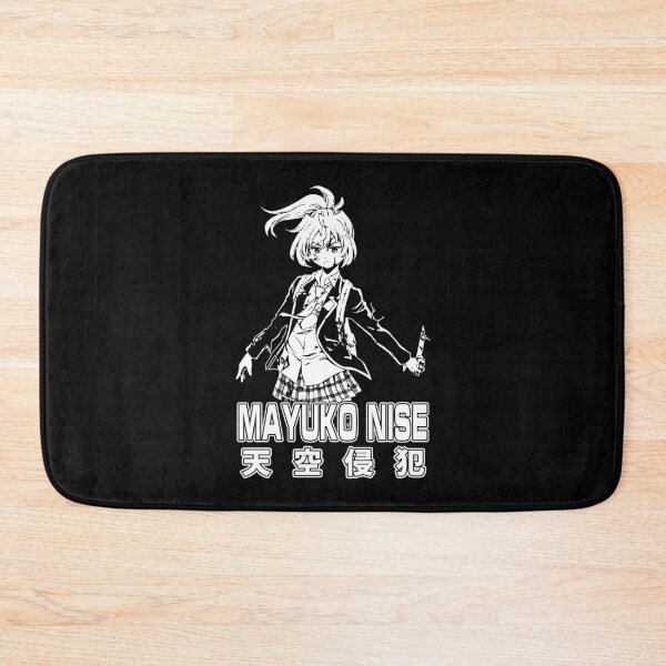 Item preview, Graphic Mayuko Nise character anime black and white designed and sold by ViniciusAze8970.