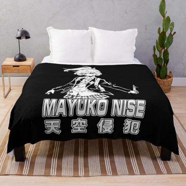 Item preview, Graphic Mayuko Nise character anime black and white designed and sold by ViniciusAze8970.
