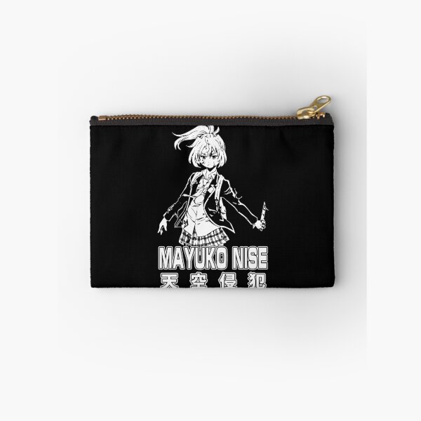 Item preview, Graphic Mayuko Nise character anime black and white designed and sold by ViniciusAze8970.