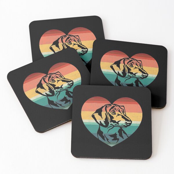Item preview, Retro Vintage Dachshund Heart Valentines Day designed and sold by MichaelZaloga.