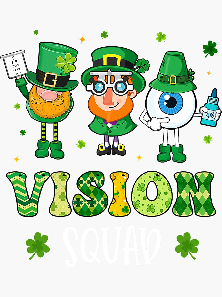 Happy St Patrick's Day Leprechaun Optometrist Funny Glasses T-Shirt Happy St Patrick's Day Leprechaun Optometrist Funny Glasses T-Shirt
