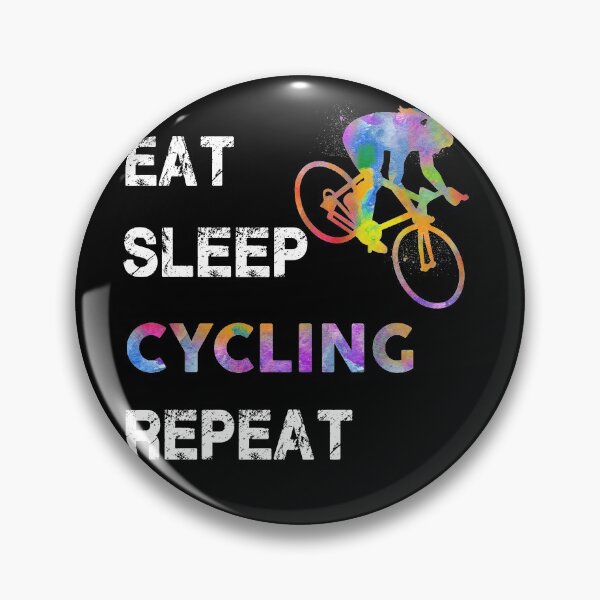 Aperçu de l'œuvre Cyclisme Aquarelle Manger Dormir créée et vendue par VickyCloset.