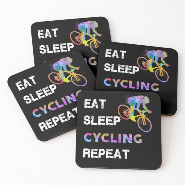 Item preview, Cycling Watercolor Eat Sleep designed and sold by VickyCloset.