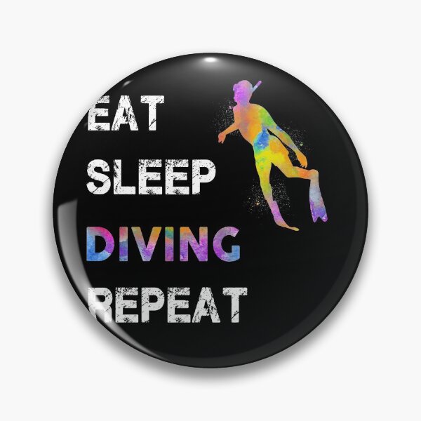 Item preview, Diving Watercolor Eat Sleep designed and sold by VickyCloset.