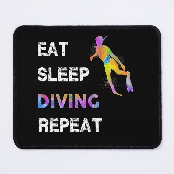 Item preview, Diving Watercolor Eat Sleep designed and sold by VickyCloset.