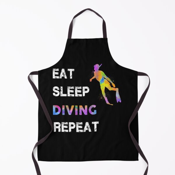 Item preview, Diving Watercolor Eat Sleep designed and sold by VickyCloset.