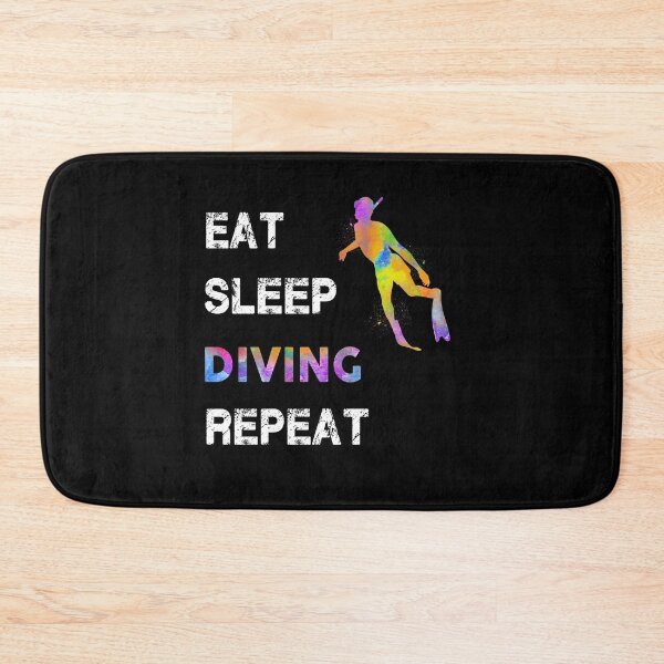 Item preview, Diving Watercolor Eat Sleep designed and sold by VickyCloset.