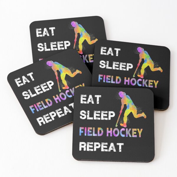 Item preview, Field Hockey Watercolor Eat Sleep designed and sold by VickyCloset.