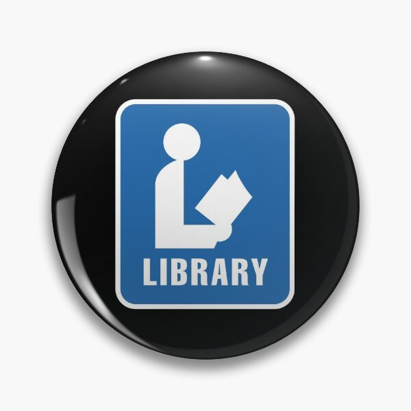 Item preview, Library Blue Sign designed and sold by twHistory.
