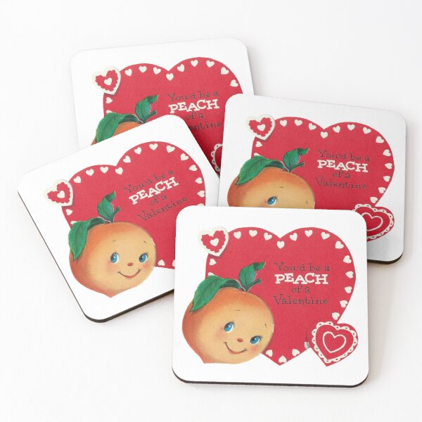 Item preview, Vintage Heart Valentine with Peach  designed and sold by Pinkmagenta.