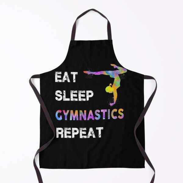 Artikelvorschau, Gymnastik Aquarell Eat Sleep entworfen und verkauft von VickyCloset.