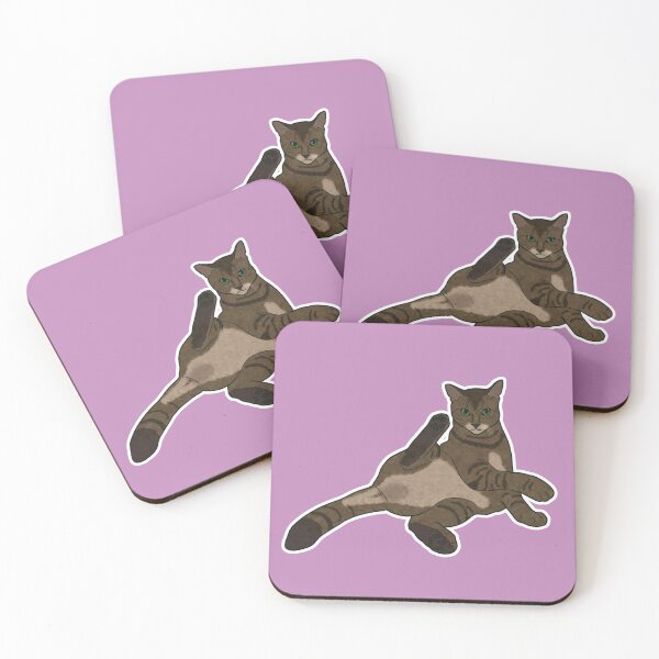Item preview, Pin-Up Cat - Brown Tabby Cat Yoga designed and sold by katkarynd.