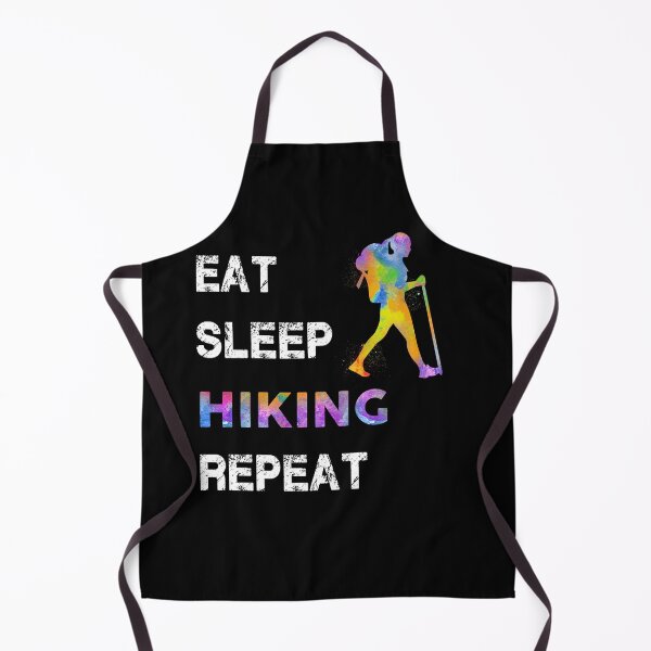 Item preview, Hiking Watercolor Eat Sleep designed and sold by VickyCloset.
