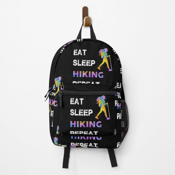 Item preview, Hiking Watercolor Eat Sleep designed and sold by VickyCloset.
