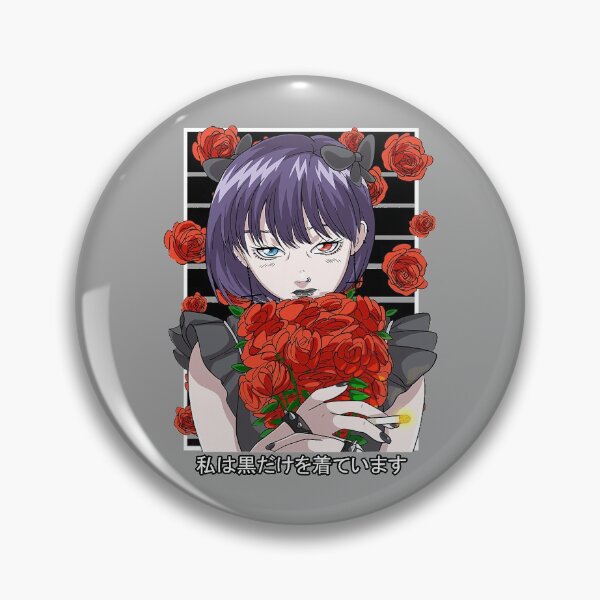Item preview, Goth Anime Girl Gothic Roses Aesthetic Japanese Vaporwave designed and sold by LemmikkiBadley.