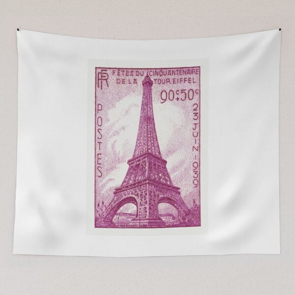 Item preview, 1939 FRANCE Eiffel Tower Postage Stamp designed and sold by retrographics.
