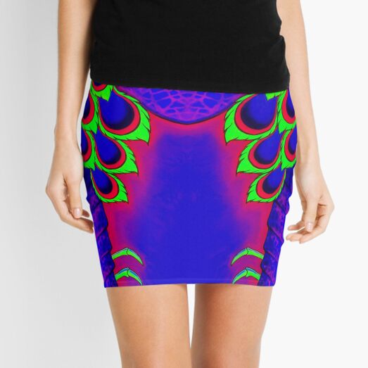 Purple Mantis Shrimp Mini Skirt