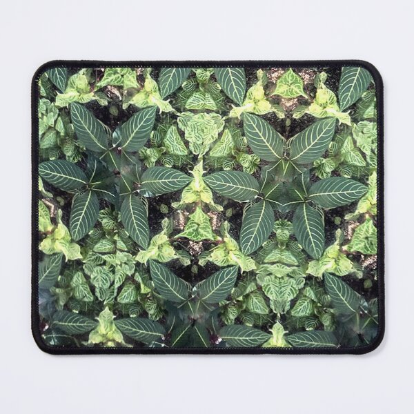 Item preview, botanical kaleidoscope (134) - green leaves designed and sold by expl-rations.