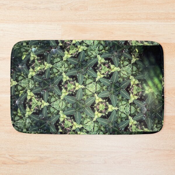 Item preview, botanical kaleidoscope (134) - green leaves designed and sold by expl-rations.