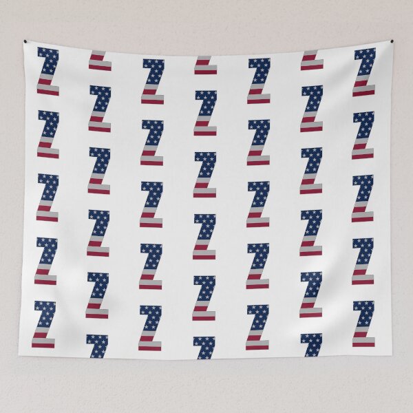 Item preview, US Flag Monogram Letter "Z" 4th July Stars Stripes designed and sold by SunnyStreet.