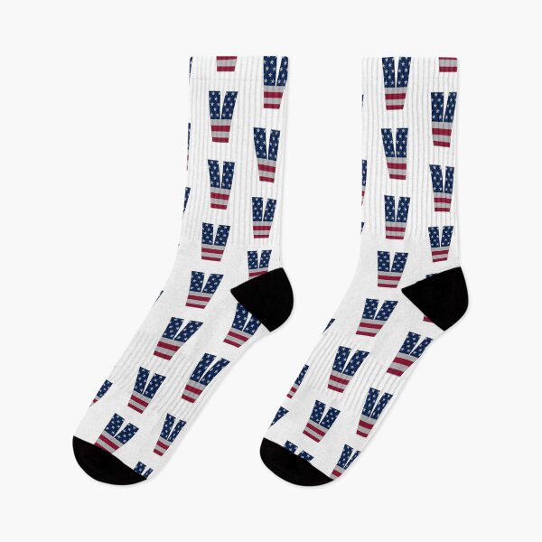 Item preview, US Flag Monogram Letter "V" 4th July Stars Stripes designed and sold by SunnyStreet.