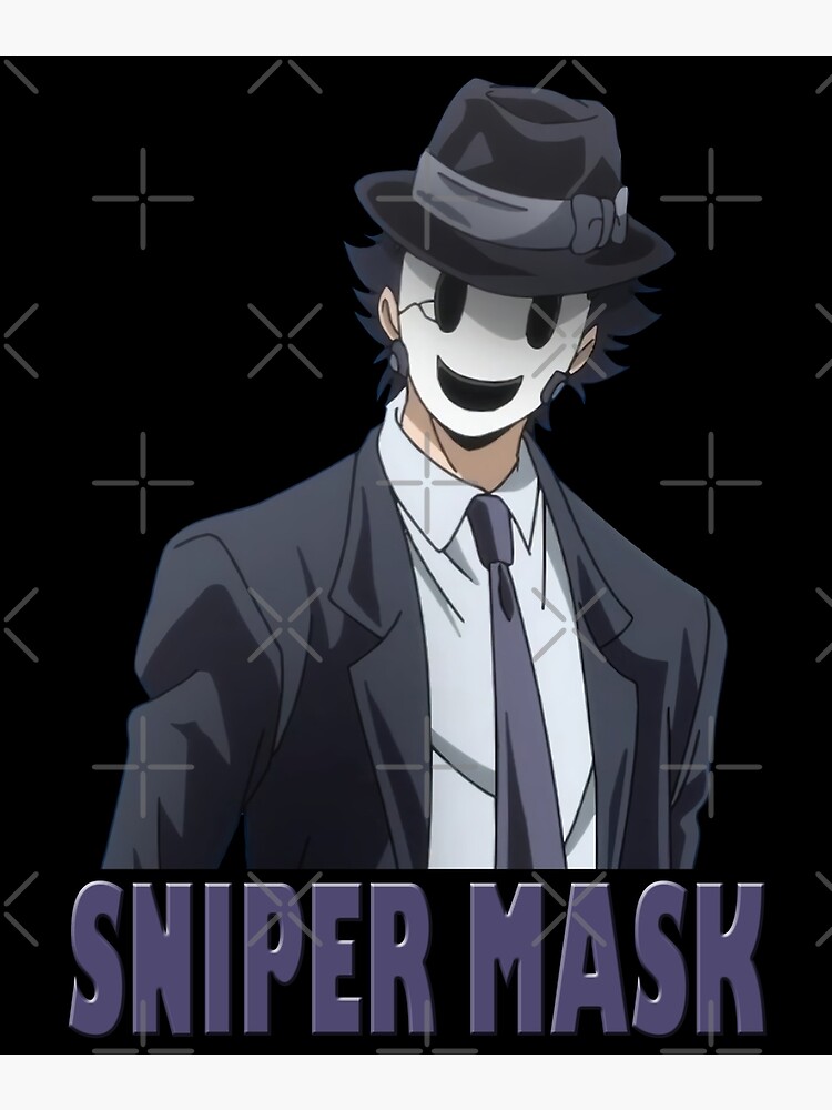 "Sniper Mask character manga Highrise Invasion the face painting" Photographic Print for Sale