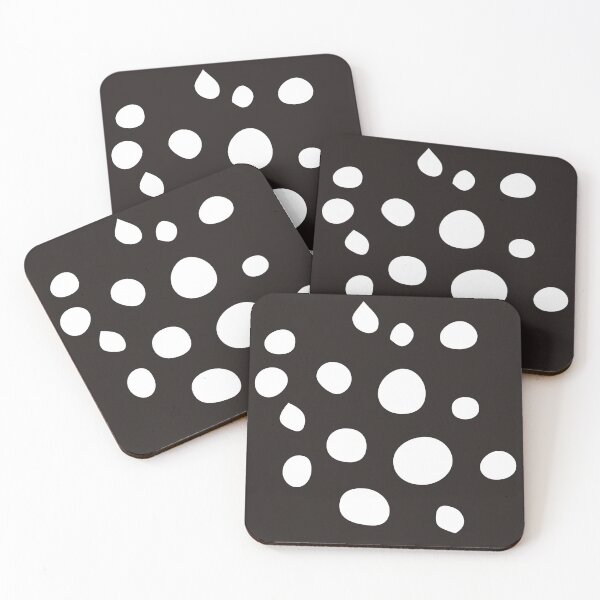 Item preview, Contemporary Large White Dots Scatter Pattern On Black designed and sold by DEC02.