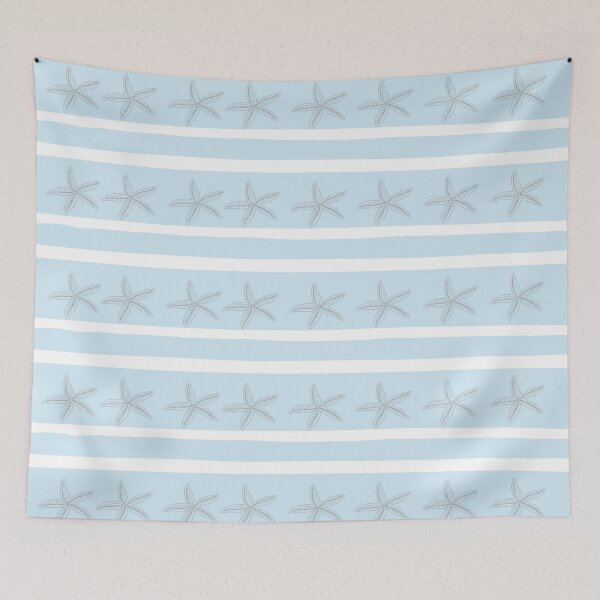 Item preview, Coastal Design: Simple Coastal Striped and Starfish Design designed and sold by VibingtoNature.