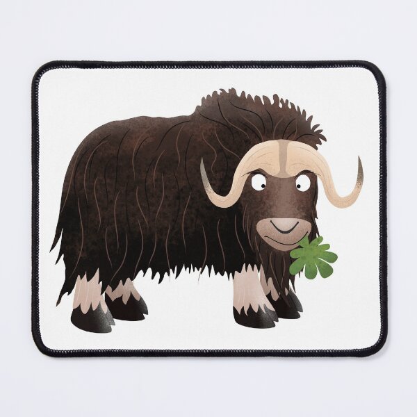 Item preview, Funny musk ox cartoon illustration designed and sold by FrogFactory.
