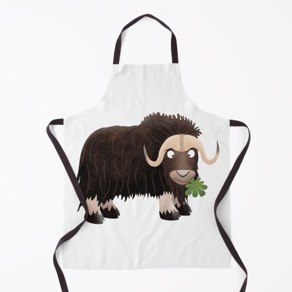 Item preview, Funny musk ox cartoon illustration designed and sold by FrogFactory.