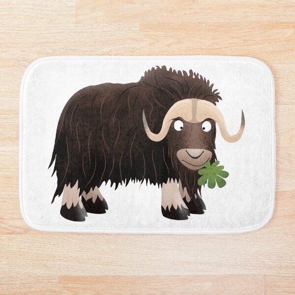 Item preview, Funny musk ox cartoon illustration designed and sold by FrogFactory.