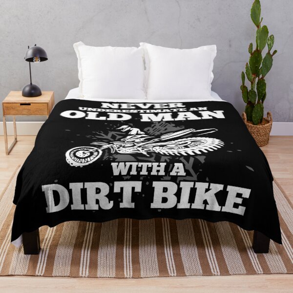 Item preview, Never Underestimate an Old Man with a Dirt Bike designed and sold by spherevilla.