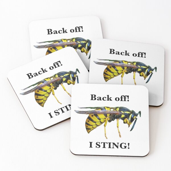 Item preview, German Yellowjacket - Back off! I sting! designed and sold by BugNews.