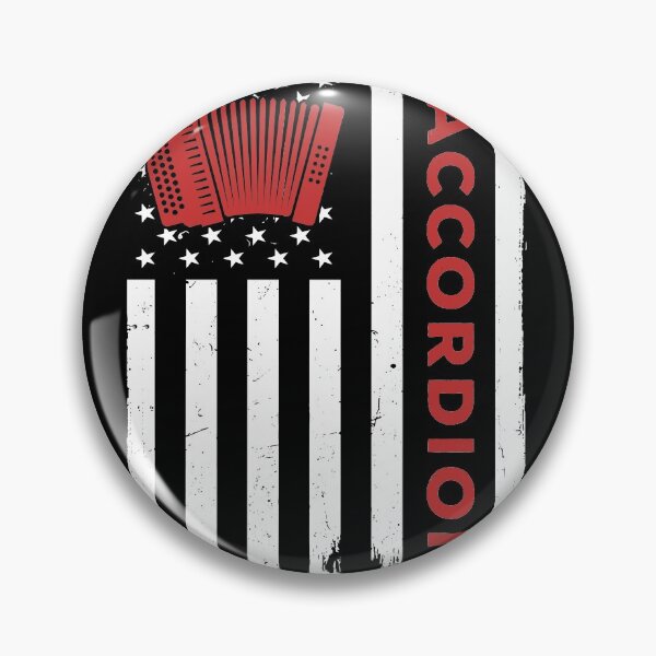Item preview, Accordion Instrument American Flag designed and sold by Mnightsa.