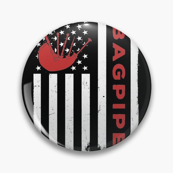Item preview, Bagpipe Instrument American Flag designed and sold by Mnightsa.