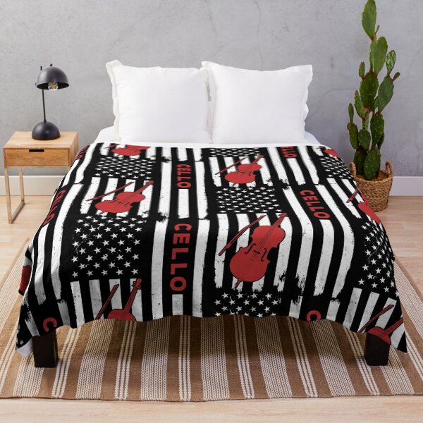 Item preview, Cello Instrument American Flag designed and sold by Mnightsa.